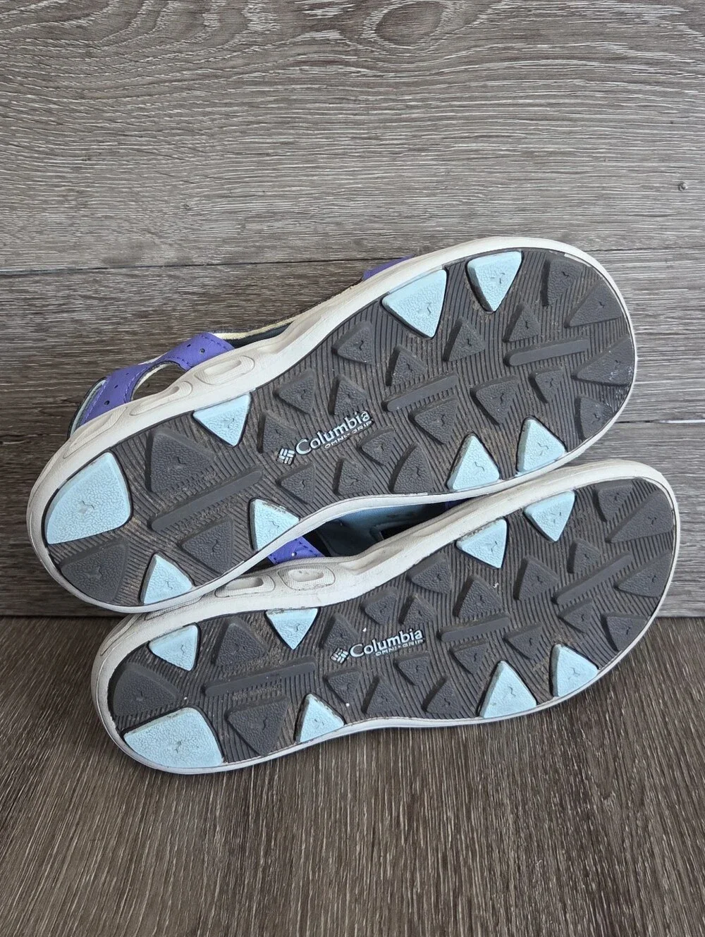 Columbia Techsun Vent Kids Water Sandals Purple Blue Size 5